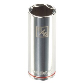 Kobalt Standard (SAE) 3/8-in Drive 6-point 11/16-in Socket