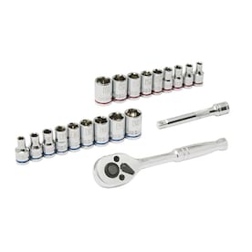 Kobalt 20-Piece Standard (SAE) and Metric Combination Polished Chrome Mechanics Tool Set