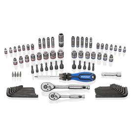 Kobalt 93-Piece Standard (SAE) and Metric Polished Chrome Mechanics Tool Set