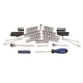 Kobalt 129-Piece Standard (SAE) and Metric Polished Chrome Mechanics Tool Set