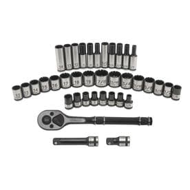 Kobalt Universal 38-Piece Standard (SAE) and Metric Black Oxide Mechanics Tool Set