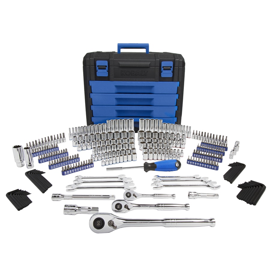 Kobalt 314-Piece Standard (SAE) and Metric Combination Polished Chrome ...