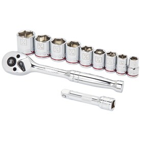 Kobalt 11-Piece Standard (SAE) Polished Chrome Mechanics Tool Set