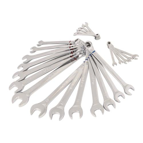 Kobalt 24-Piece 12-Point Metric and Standard (SAE) Combination Wrench Set at Lowes.com