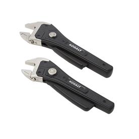 Kobalt Rapid-Adjust 2-Piece 11.02-in Steel Adjustable Wrench Set