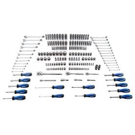 Kobalt 189-Piece Standard (SAE) and Metric Polished Chrome Mechanics Tool Set