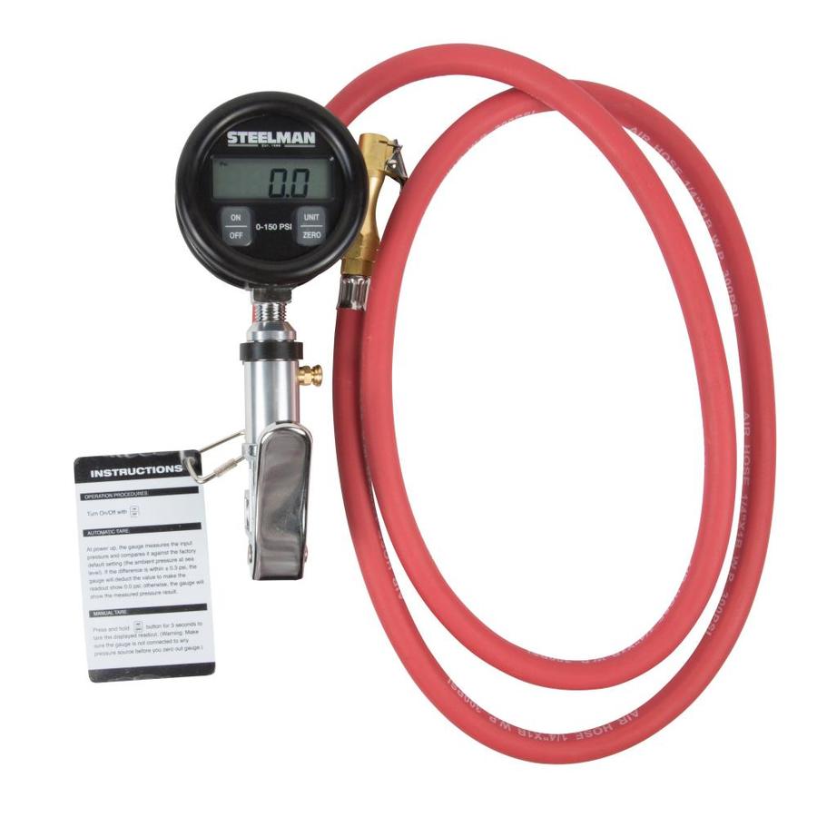 STEELMAN 0150 Digital Gauge Inflator with 5Foot Whip Hose in the Air