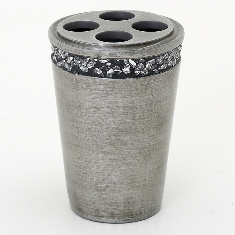 India Ink Altair Brushed Pewter Resin Toothbrush Holder At India Ink Altair Brushed Pewter Resin Toothbrush Holder