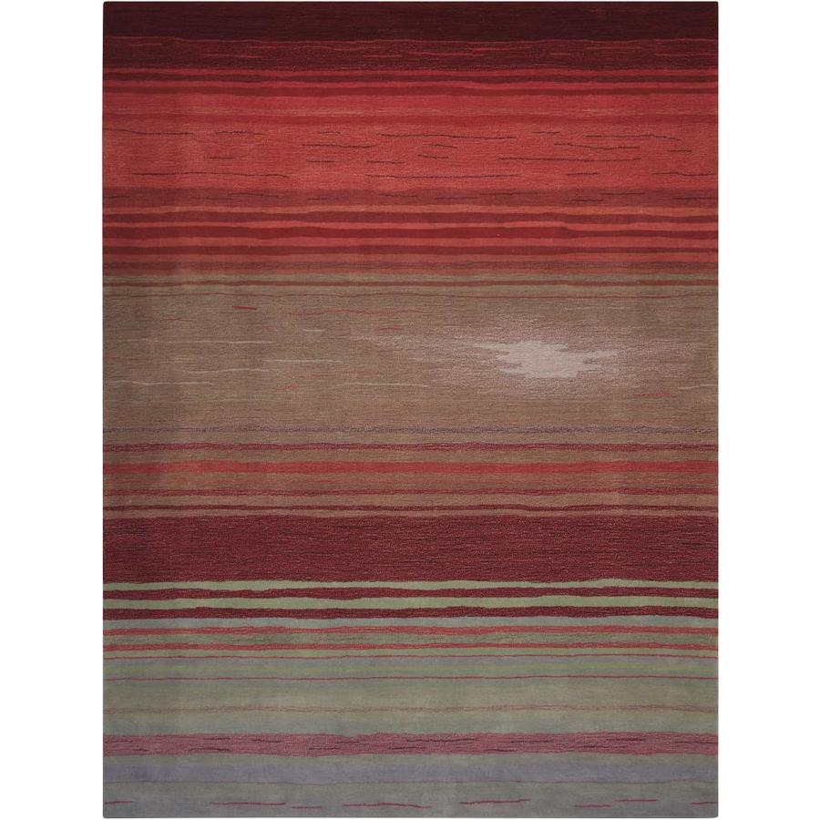 Nourison Contour Flame Indoor Handcrafted Mid-Century Modern Area Rug