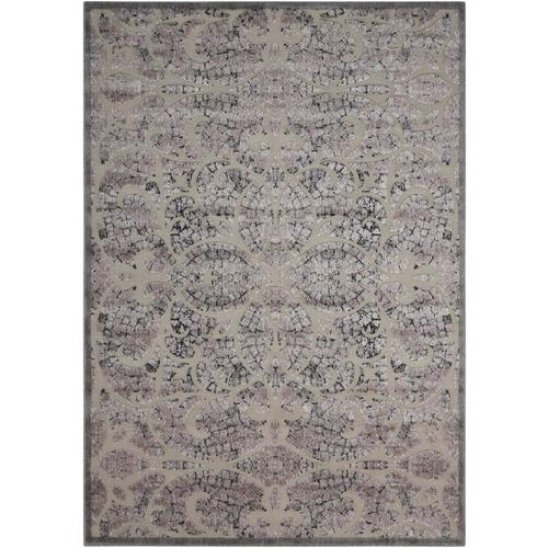 Nourison Graphic Illusions 8 x 10 Gray Indoor Abstract Area Rug in the ...
