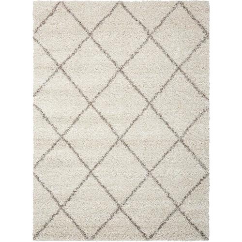 Nourison Brisbane 5 x 8 Cream Indoor Abstract Area Rug in the Rugs