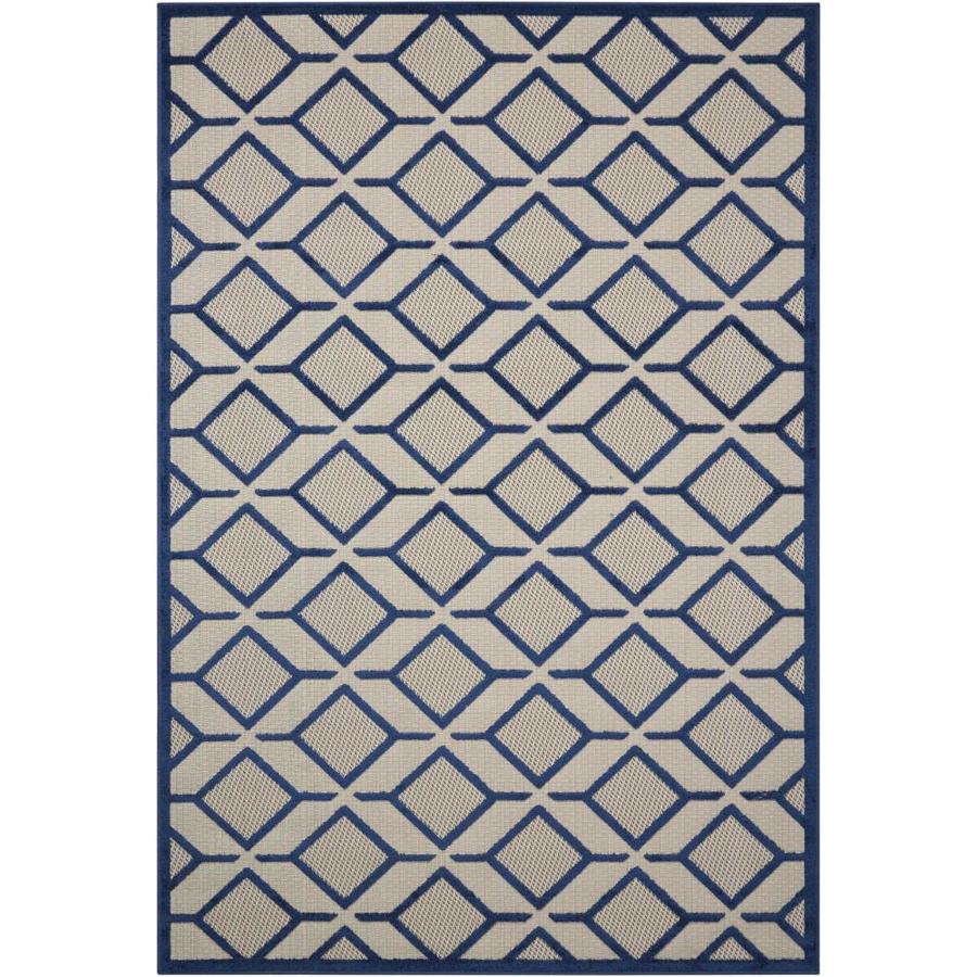 Nourison Aloha Navy Indoor Outdoor Area Rug Common 9 X 13 Nourison Aloha Navy Indoor Outdoor Area Rug Common 9 X 13 Actual
