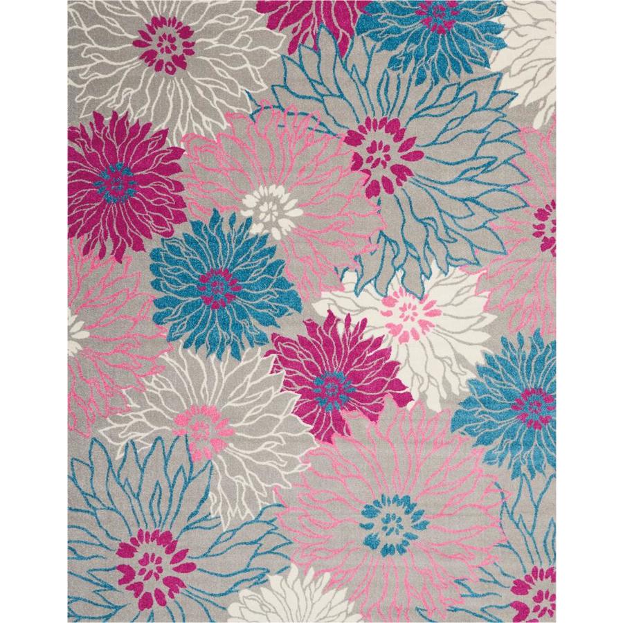 Nourison Passion Grey Indoor Area Rug Common 8 X 10 Actual Nourison Passion Grey Indoor Area Rug Common 8 X 10 Actual