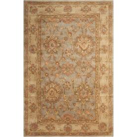 At Lowes Nourison Jaipur Aqua Rectangular Indoor Handcrafted Area Rug Common 3 X 5 Actual