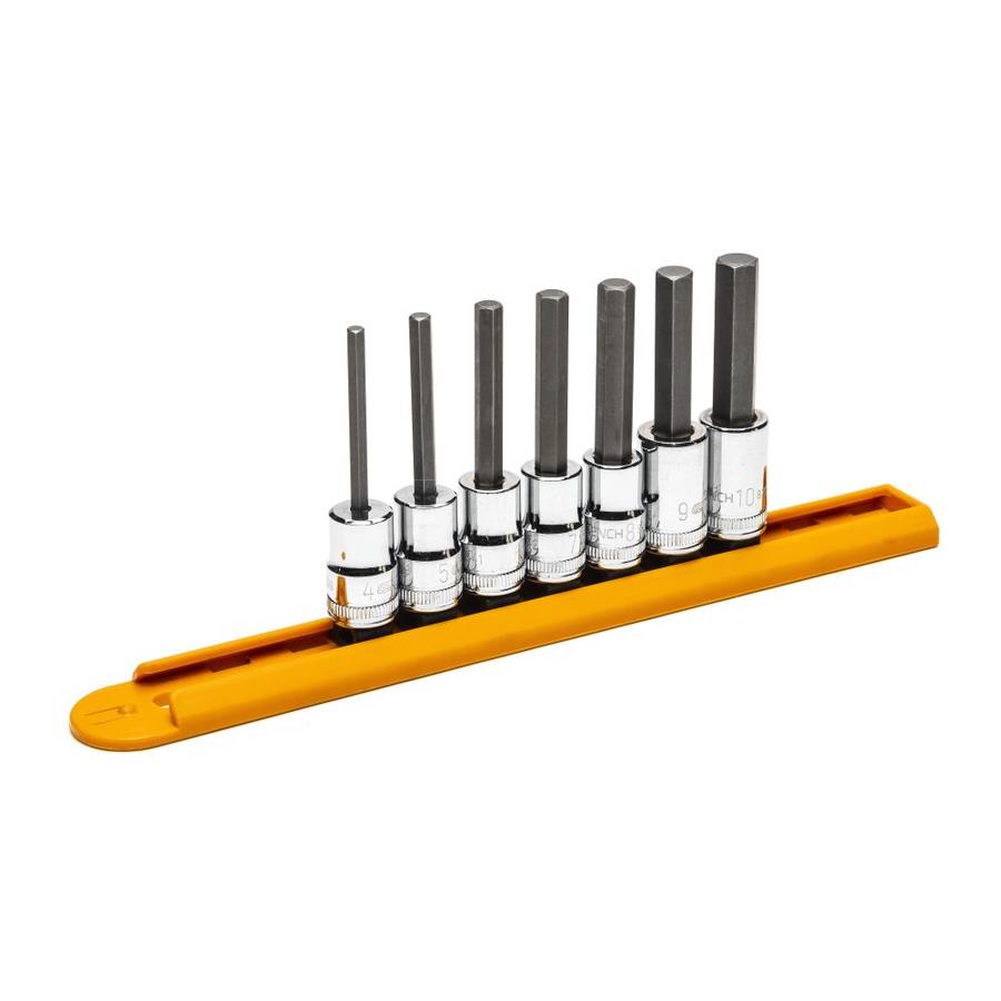 GEARWRENCH GearWrench 7 Pc. 3/8-in Drive Mid Length Hex Bit Metric ...