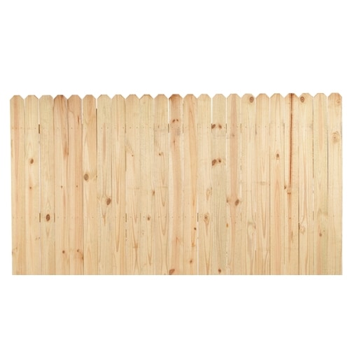 Pressure Treated Pine Wood Fence Panel (Common: 8-ft x 4-ft; Actual: 8 ...