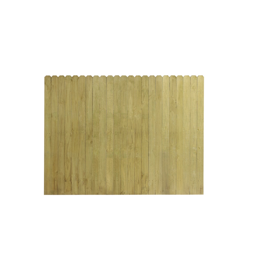 Pine Stockade Pressure Treated Wood Fence Panel Common 6 Ft X 8 Ft Actual 6 Ft X 8 Ft At 7909