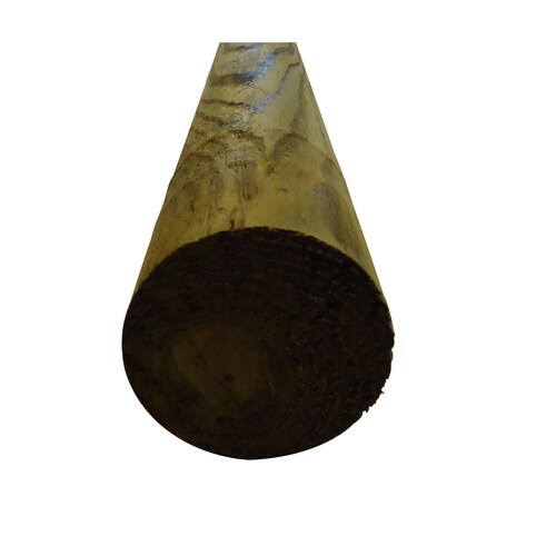 Round Pressure Treated Wood Fence Post Common 8 Ft