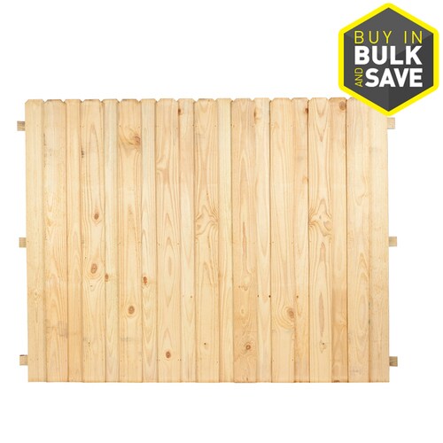 Severe Weather 6ft H x 8ft W Pressure Treated Pine Dog Ear Fence