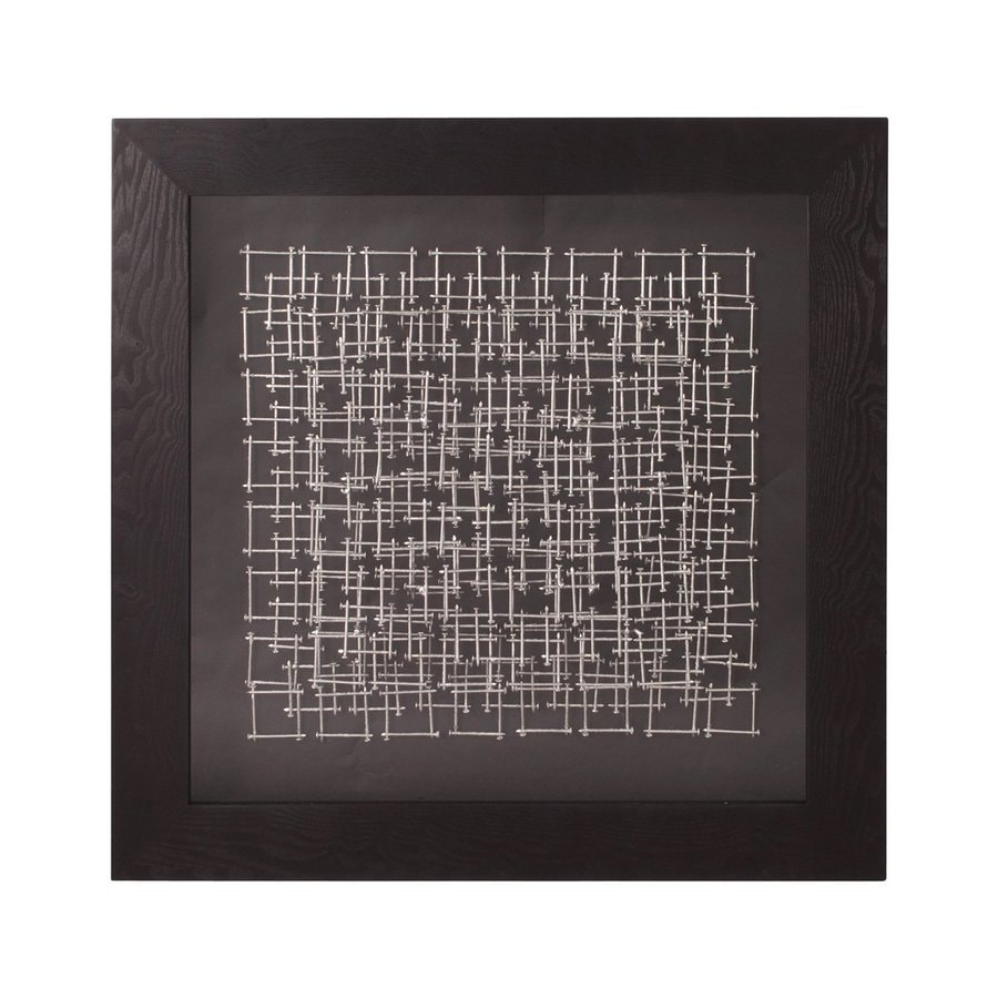 Framed Metal Wall Art shop tyler dillon 32-in w x 32-in h framed metal silver nails 3d Framed Metal Wall Art shop tyler dillon 32-in w x 32-in h framed metal silver nails 3d