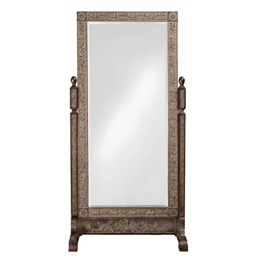 shop tyler dillon vivian black gold beveled floor mirror at lowes com shop tyler dillon vivian black gold beveled floor mirror at lowes com