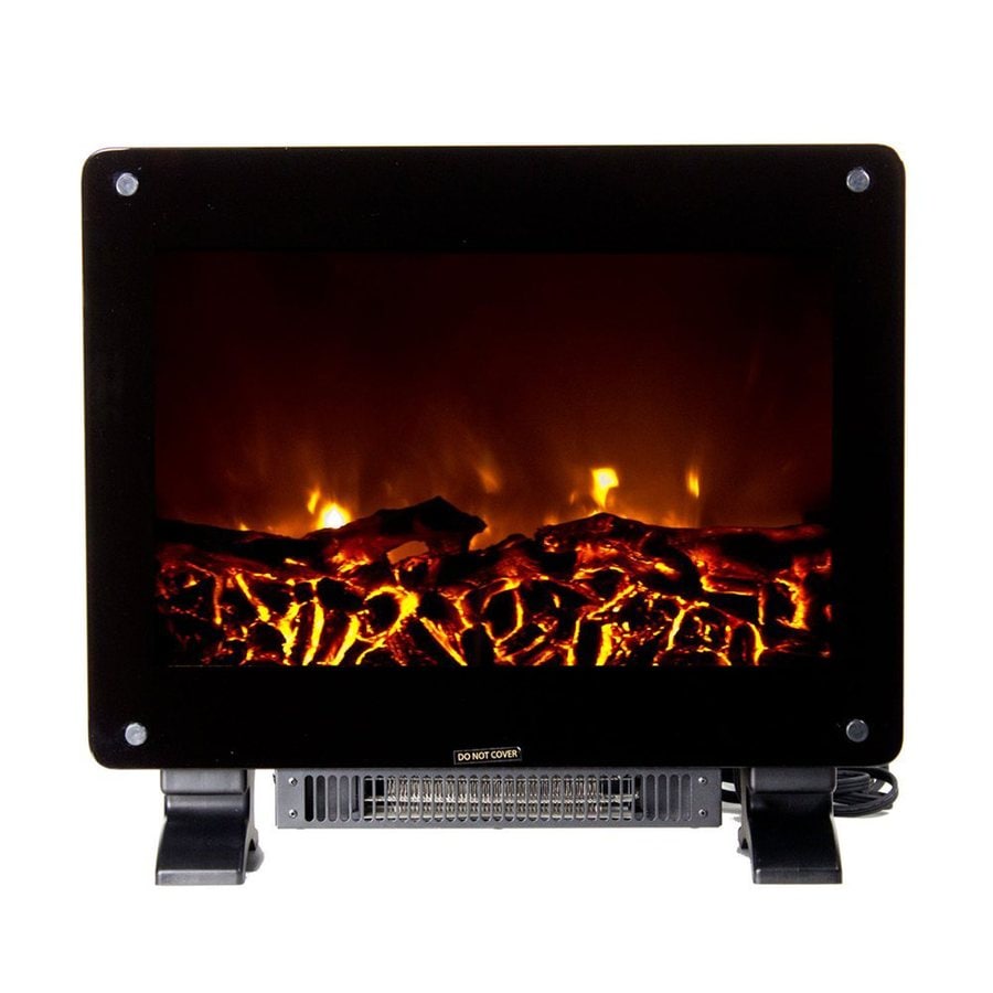 Warm House 21 8 In W 4 700 Btu Black Metal Fan Forced