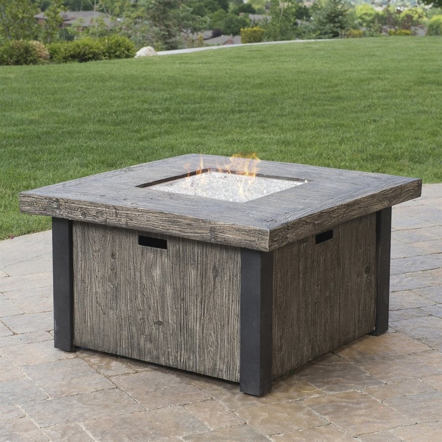 RST Brands 42-in W 55000-BTU Concrete Liquid Propane Fire Table in the ...