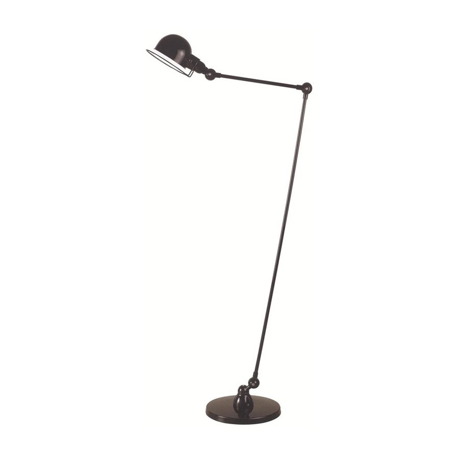 Elegant Lighting 53in Black InLine Pharmacy Floor Lamp with Metal