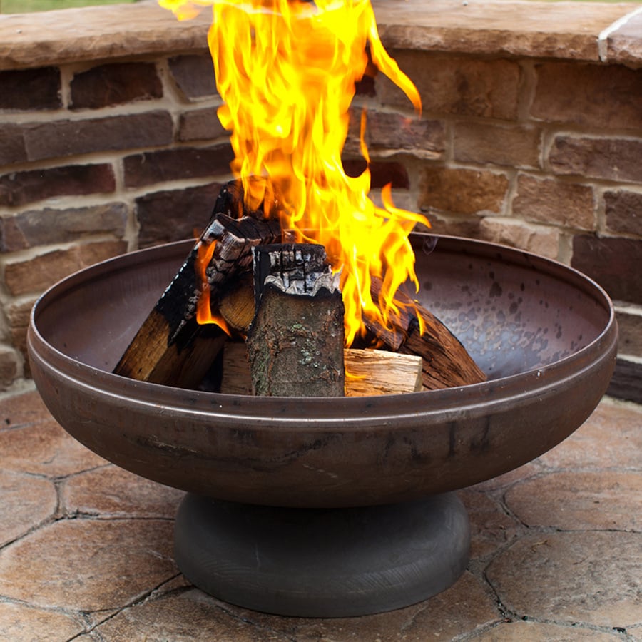 Ohio Flame 24-in W Natural Steel Wood-Burning Fire Pit at ...