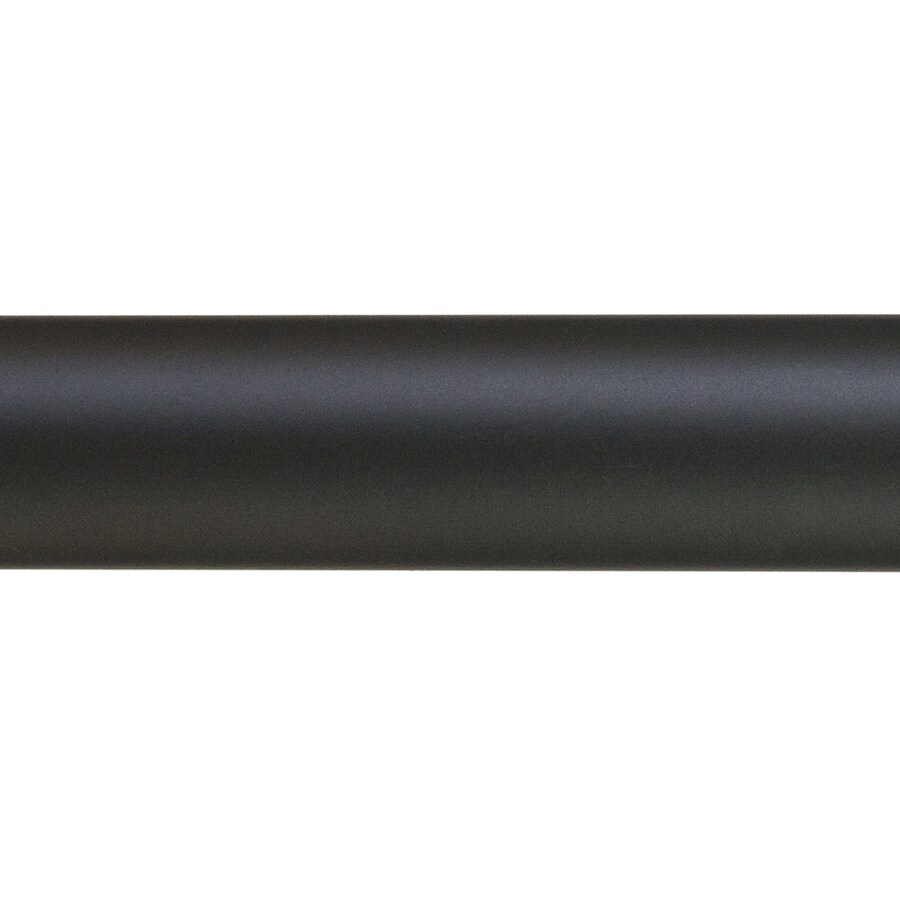Signature Black Steel Single Curtain Rod at