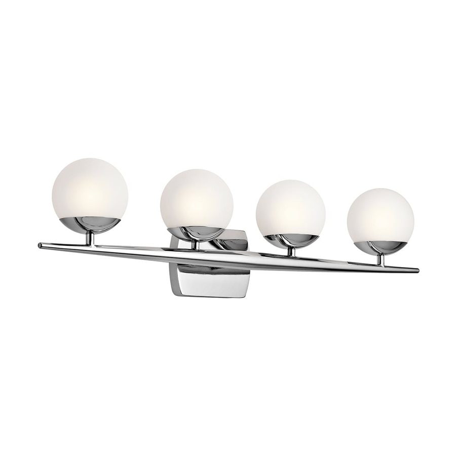 Kichler 45583CH Jasper 4-Light 32.25-in Chrome Orb Vanity Light
