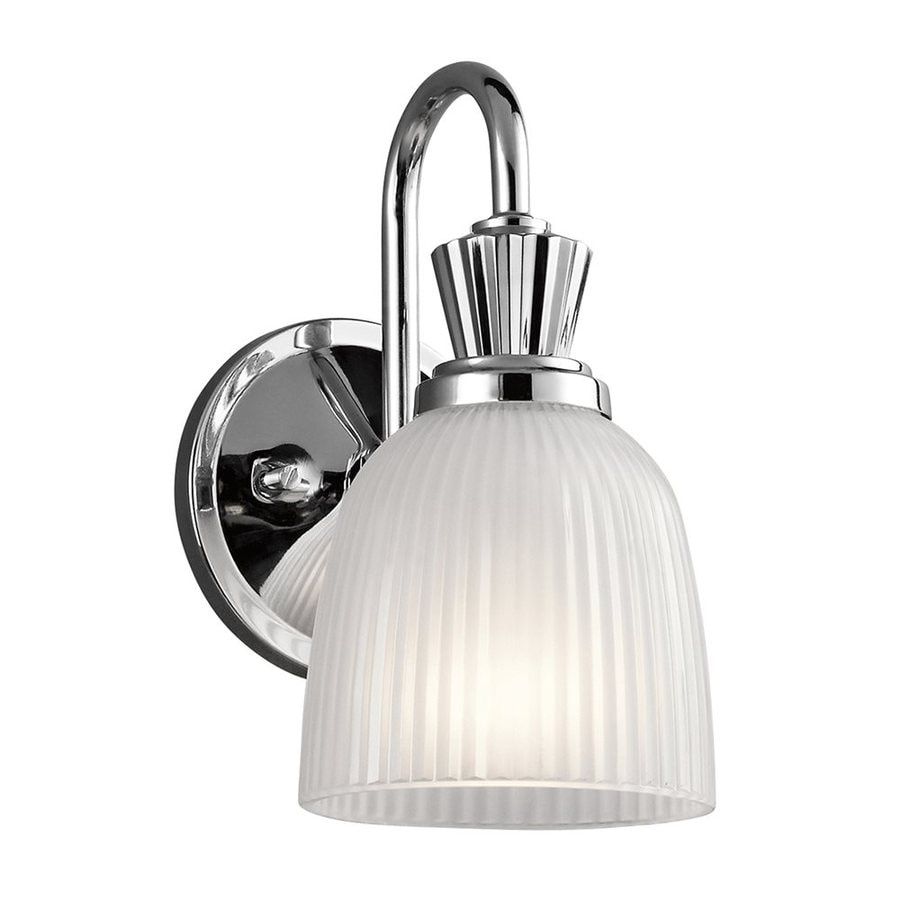 Shop Kichler Cora 1-Light 9.5-in Chrome Bell Vanity Light at Lowes.com