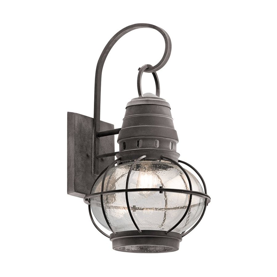 Kichler Bridge Point 26.25-in H Weathered Zinc Outdoor Wall Light at ...