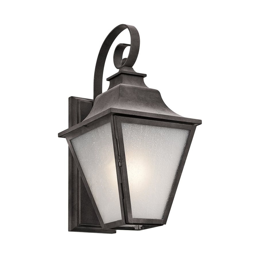 Kichler Northview 17.25-in H Weathered Zinc Outdoor Wall Light at Lowes.com