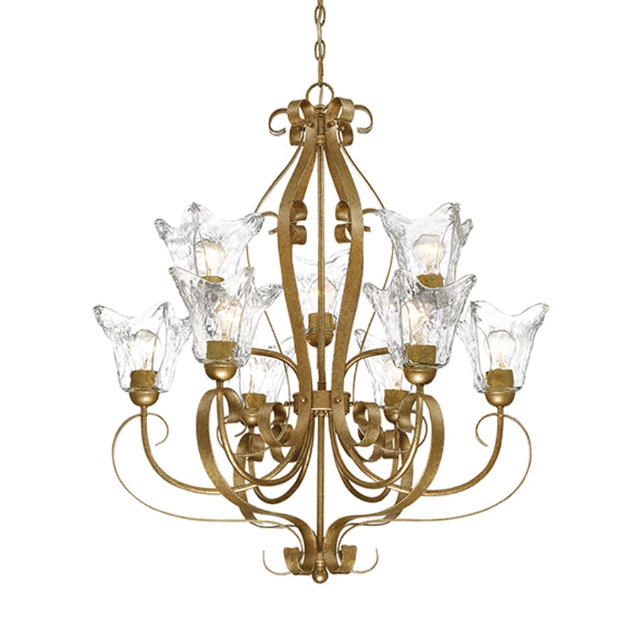 Shop Millennium Lighting Chatsworth 9-Light Vintage Gold Transitional ...