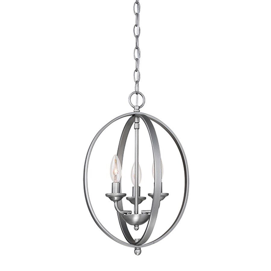 Shop Millennium Lighting 12 In Brushed Pewter Vintage Single Cage Pendant At