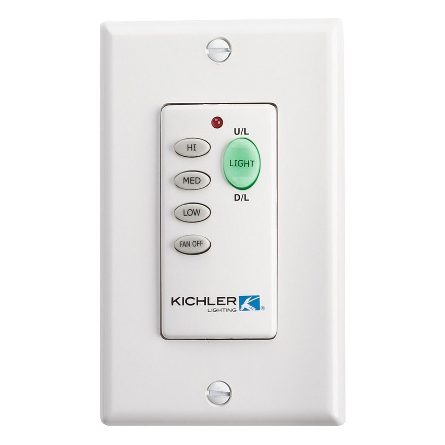 Kichler White Wall-Mount Ceiling Fan Remote Control at ...