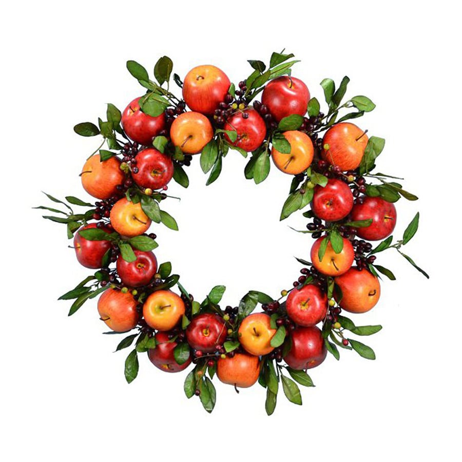 Fantastic Craft 23in Red Indoor Fruit Artificial Thanksgiving Wreath