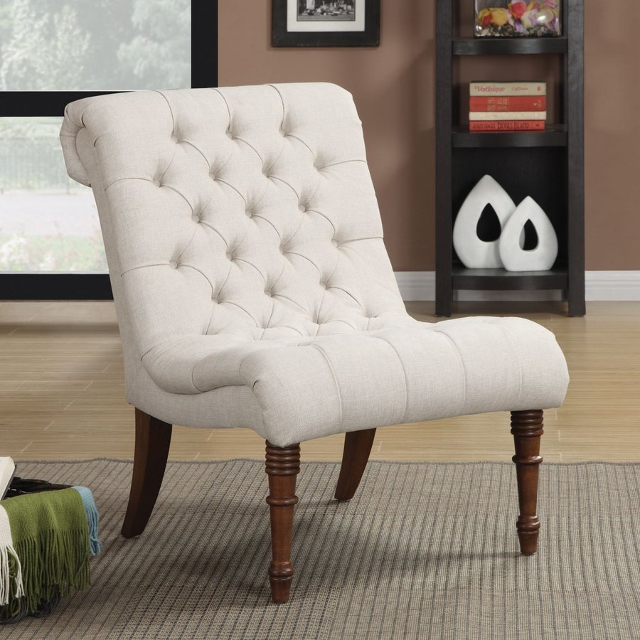 Coaster Fine Furniture Oatmeal Linen Accent Chair at Lowes.com