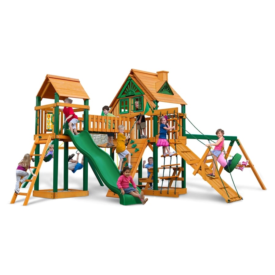 Gorilla Playsets Pioneer Peak Treehouse Residential Wood Playset with