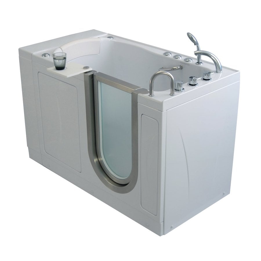 Ella's Bubbles 52.25in White gloss Fiberglass/Plastic Composite