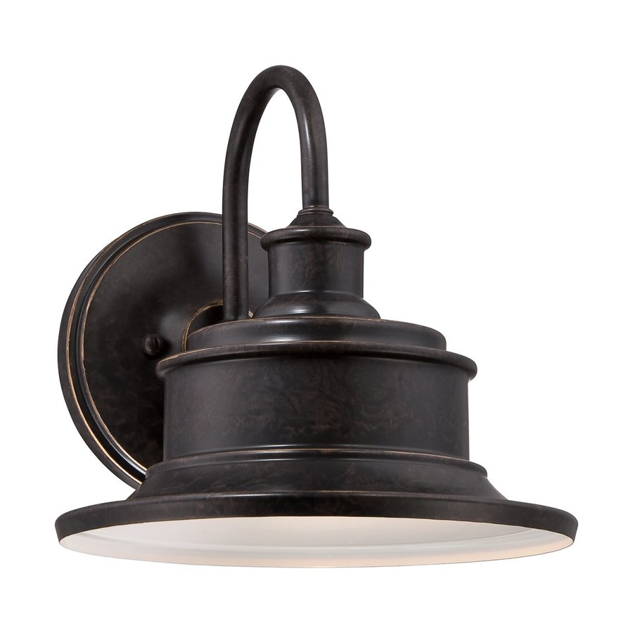 Shop Quoizel Seaford 11-in H Imperial Bronze Outdoor Wall Light at Lowes.com