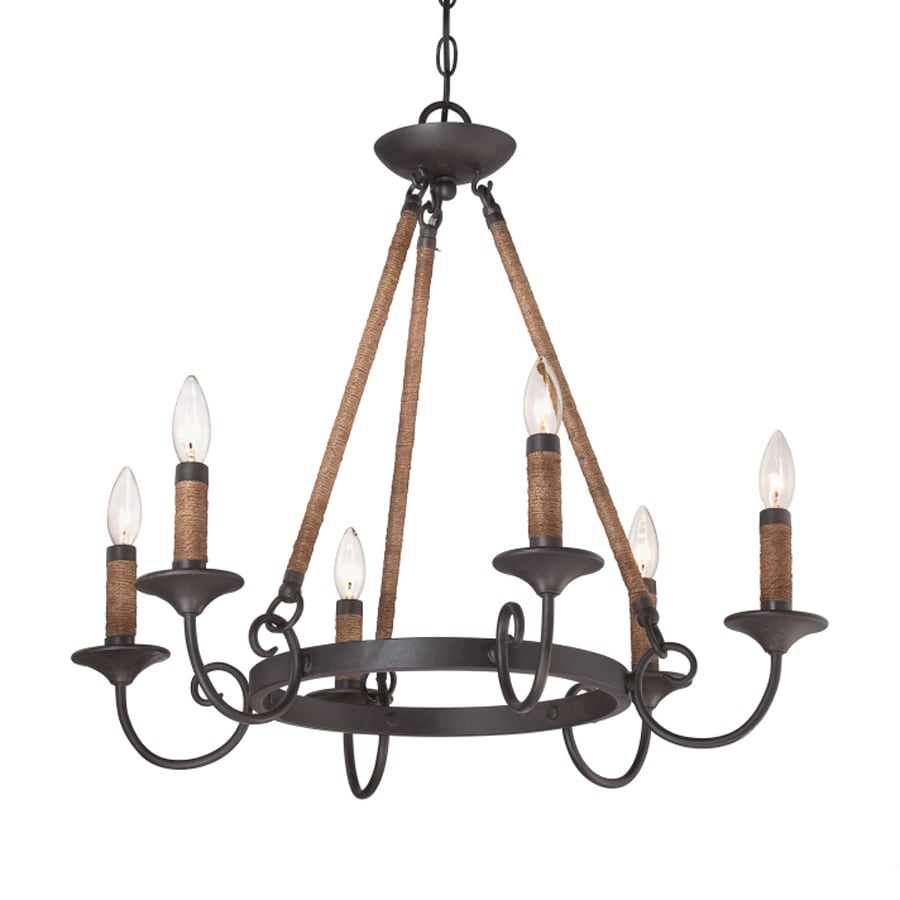 Quoizel Bandelier 26 In 6 Light Imperial Bronze Rustic Candle Quoizel Bandelier 26 In 6 Light Imperial Bronze Rustic Candle Chandelier