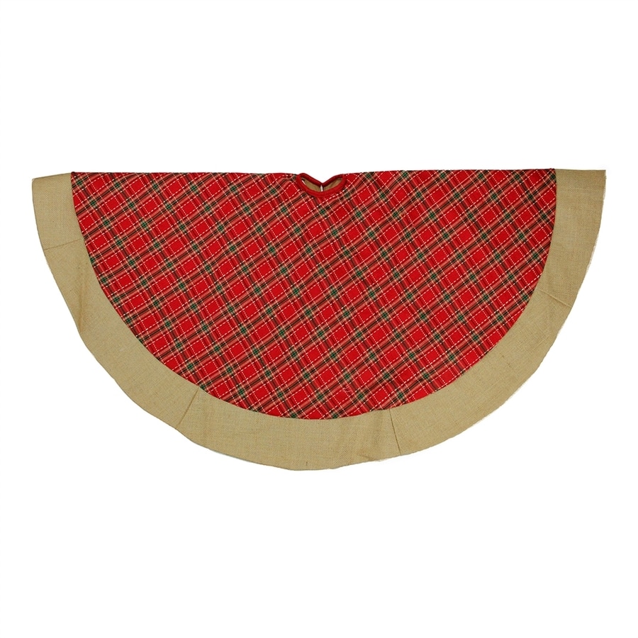 shop northlight 48 in red polyester plaid christmas tree shop northlight 48 in red polyester plaid christmas tree