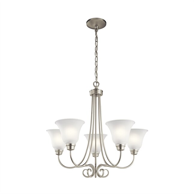 Kichler Bixler 5-Light Brushed Nickel Traditional Chandelier Kichler Bixler 5-Light Brushed Nickel Traditional Chandelier