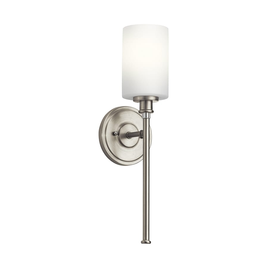 Kichler Joelson 1Light 5in Brushed Nickel Cylinder Vanity Light in