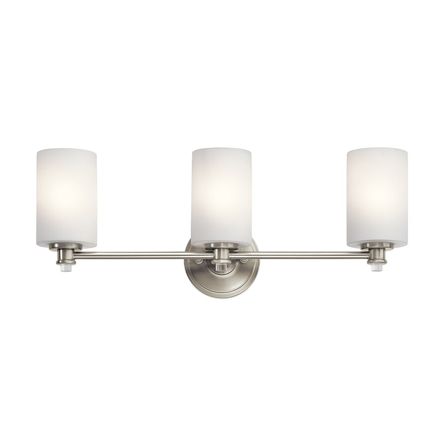 Kichler Joelson 3 Light 24 In Brushed Nickel Cylinder Vanity