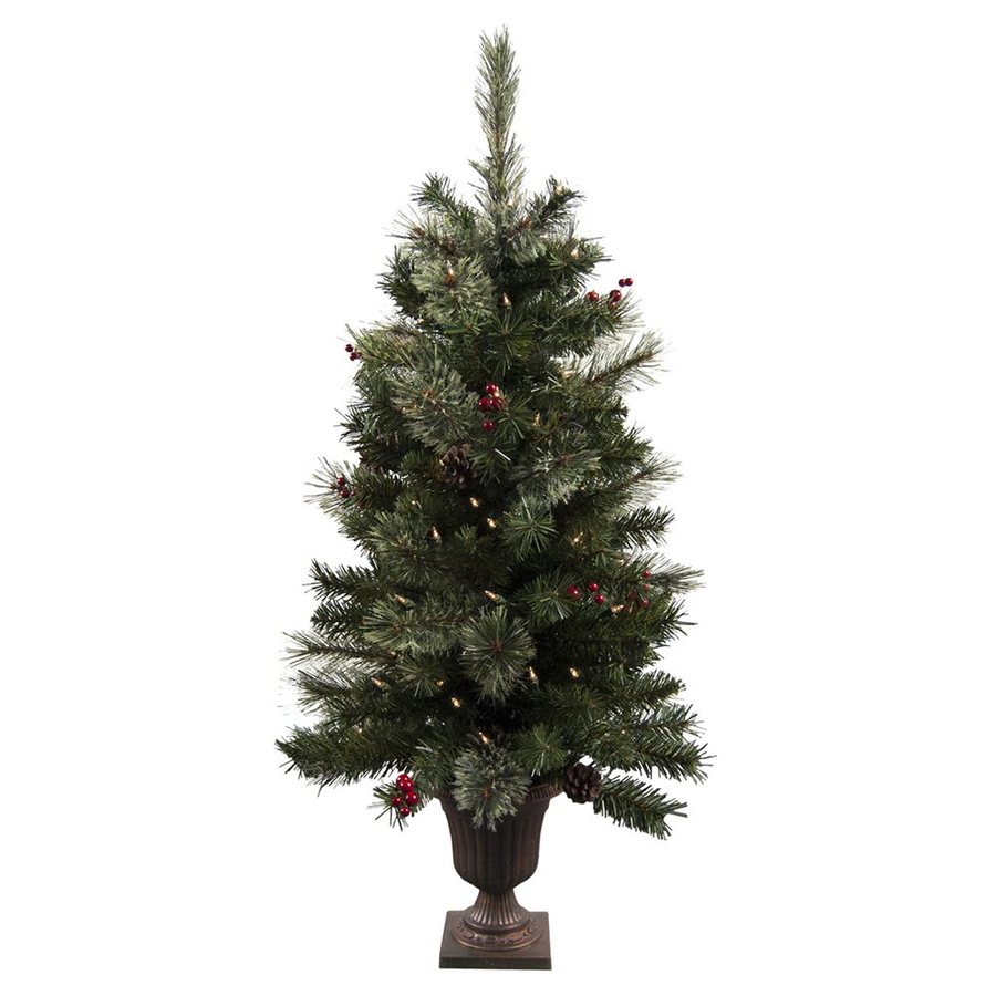 shop astella 3 ft 7 in pre lit slim flocked artificial shop astella 3 ft 7 in pre lit slim flocked artificial
