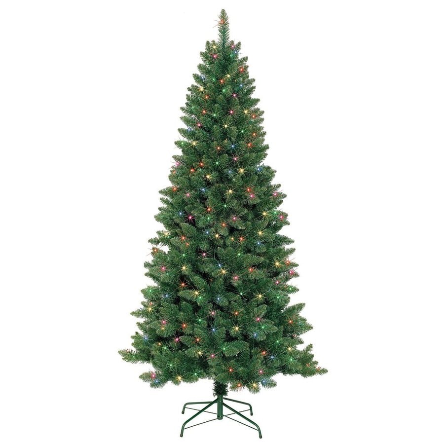 shop jeco 7 ft pre lit artificial christmas tree with 350 shop jeco 7 ft pre lit artificial christmas tree with 350