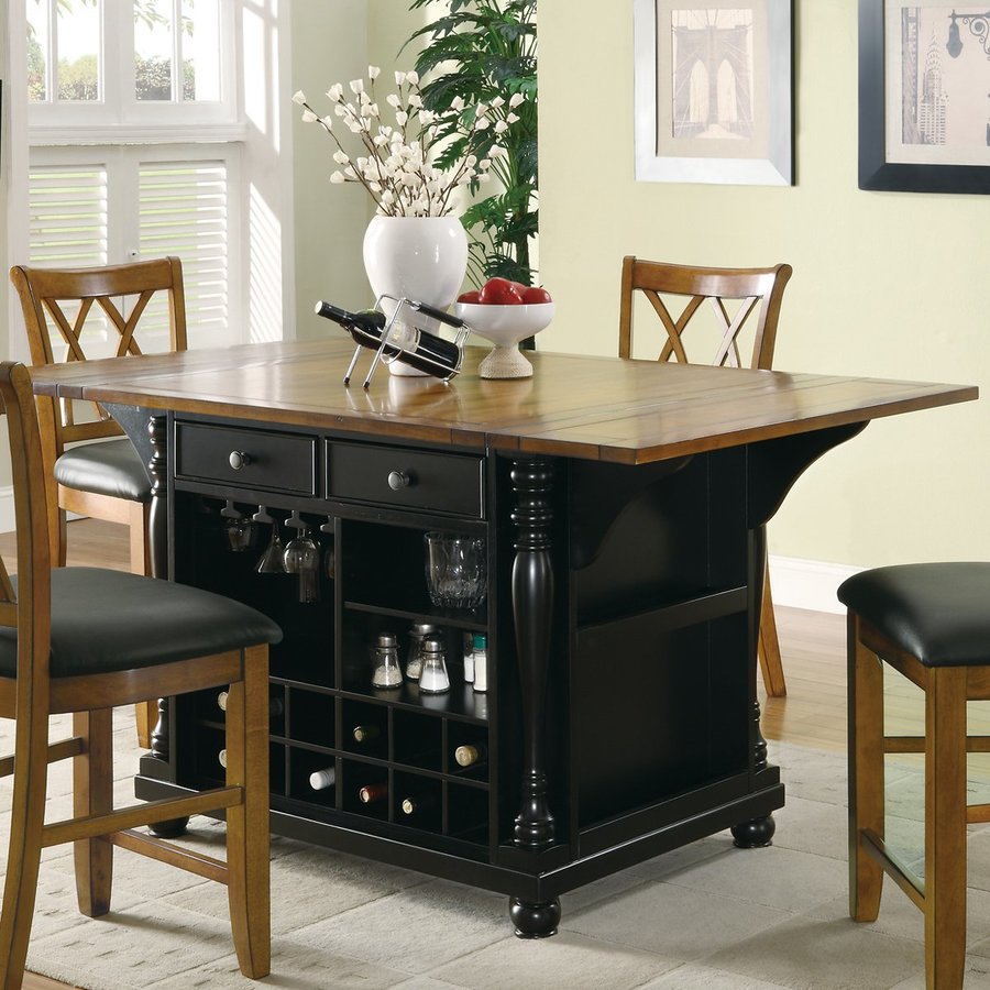 Coaster Fine Furniture 64-in L x 42-in W x 36-in H Black ...